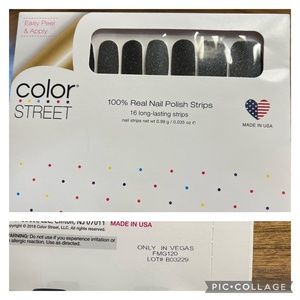 RETIRED Only in Vegas COLOR STREET 100% real nail polish strips set